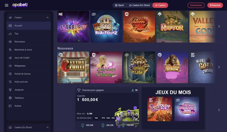 Opabet Casino avis client