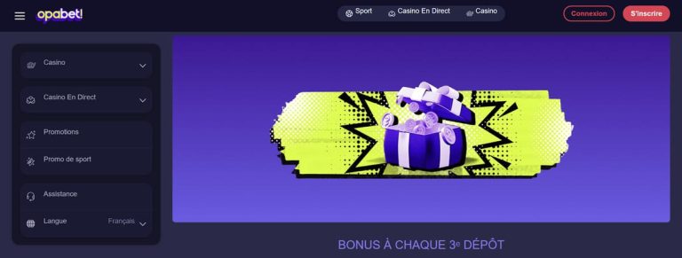 Opabet Casino bonus