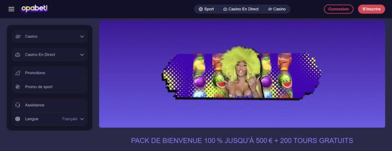 Opabet Casino bonus bienvenue