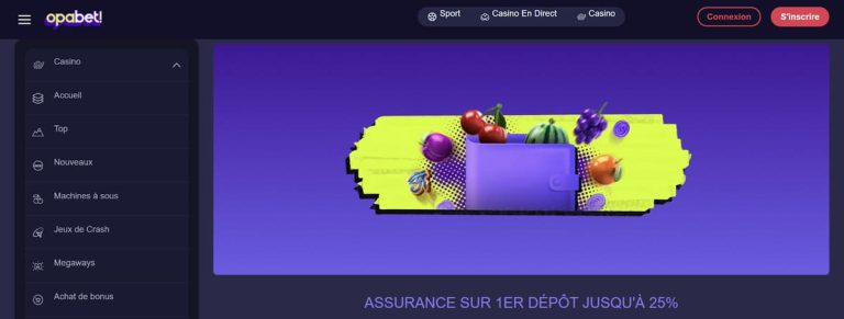 Opabet Casino bonus premier dépôt sport