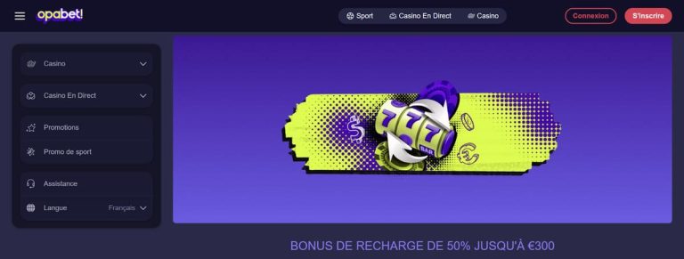 Opabet Casino bonus recharge