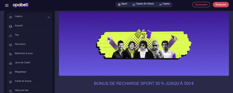 Opabet Casino bonus recharge sport