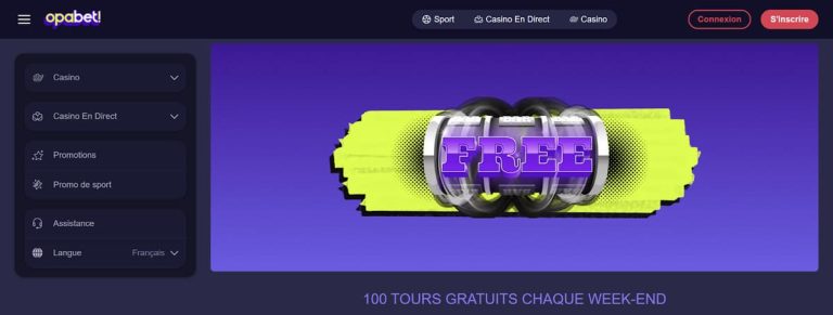 Opabet Casino bonus weekend