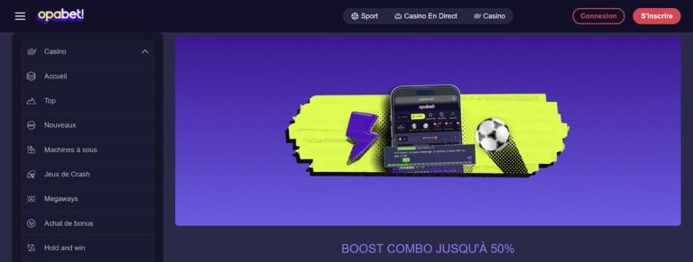 Opabet Casino boost combo