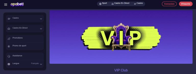 Opabet Casino programme VIP